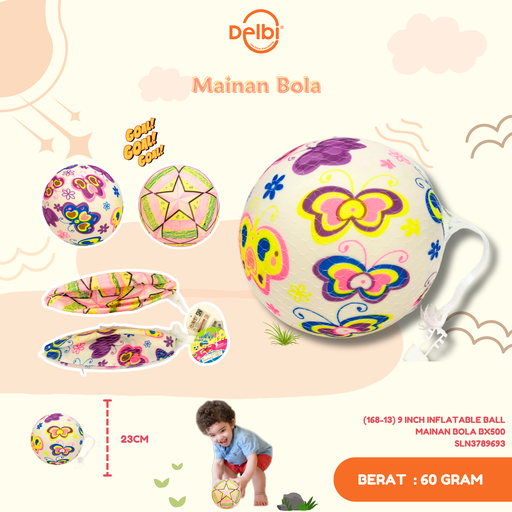 [SLN3789693] (168-13) 9 INCH INFLATABLE BALL MAINAN BOLA BX500
