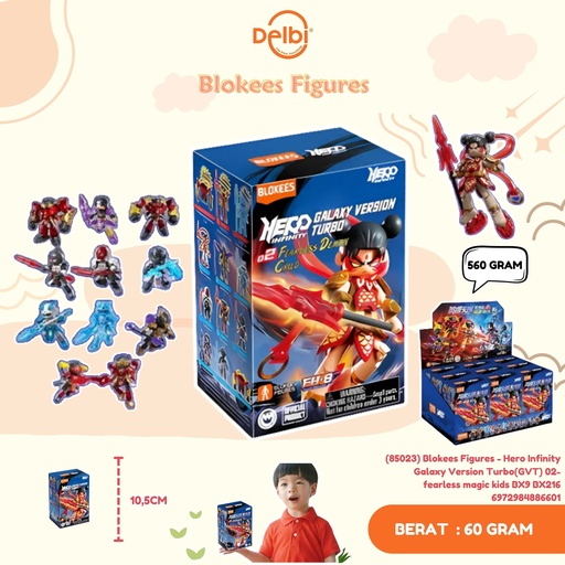 [6972984886601] (85023) Mainan Blokees Figures - Hero Infinity  Galaxy Version Turbo(GVT) 02- fearless magic kids BX9 BX216