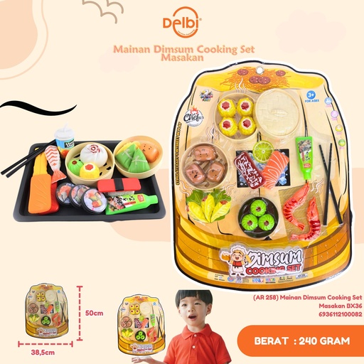 [6936112100082] (AR 258) Mainan Dimsum Cooking Set Masakan BX36