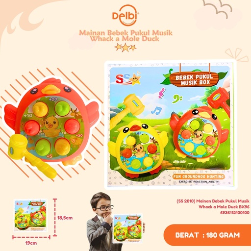 [6936112100100] (SS 2010) Mainan Bebek Pukul Musik Whack a Mole Duck BX96