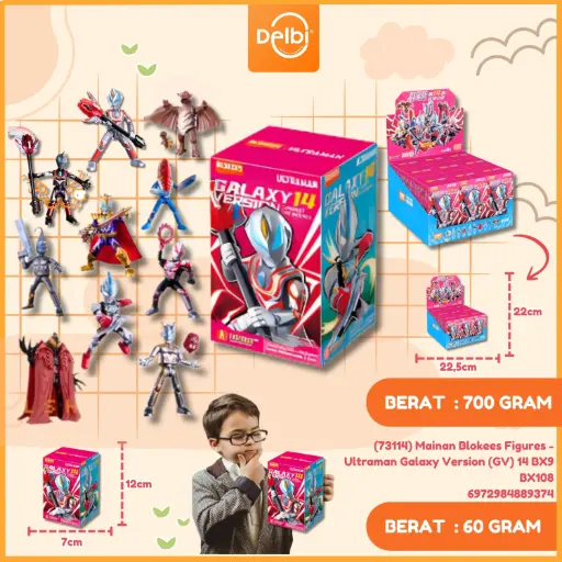 [6972984889374] (73114) Mainan Blokees Figures - Ultraman Galaxy Version (GV) 14 BX9 BX108
