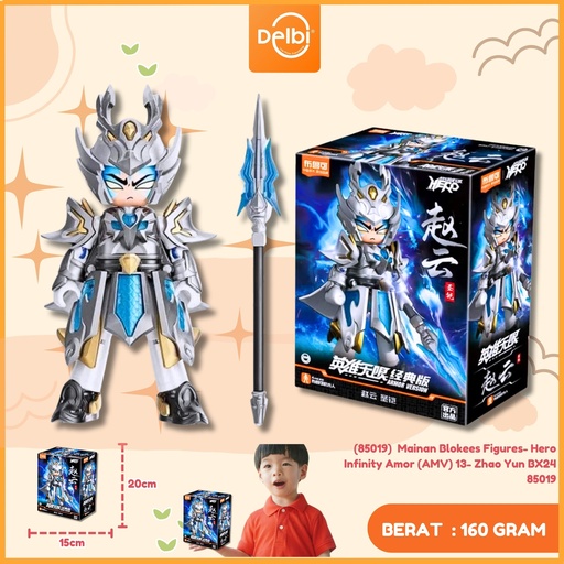 [6972984886458] (85019)  Mainan Blokees Figures- Hero Infinity Amor (AMV) 13- Zhao Yun BX24