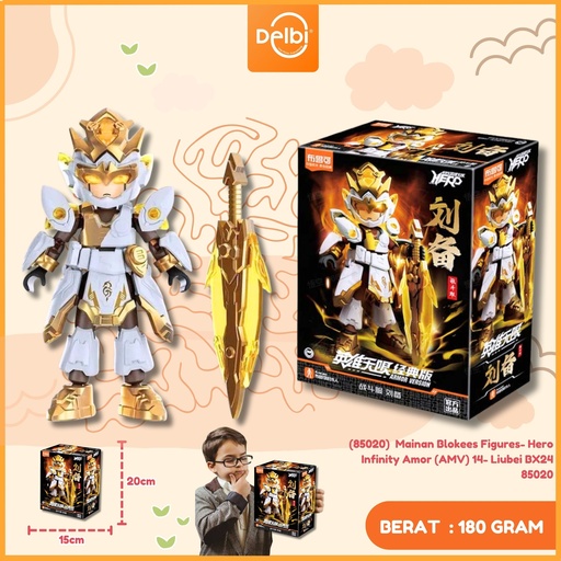 [6972984886526] (85020)  Mainan Blokees Figures- Hero Infinity Amor (AMV) 14- Liubei BX24