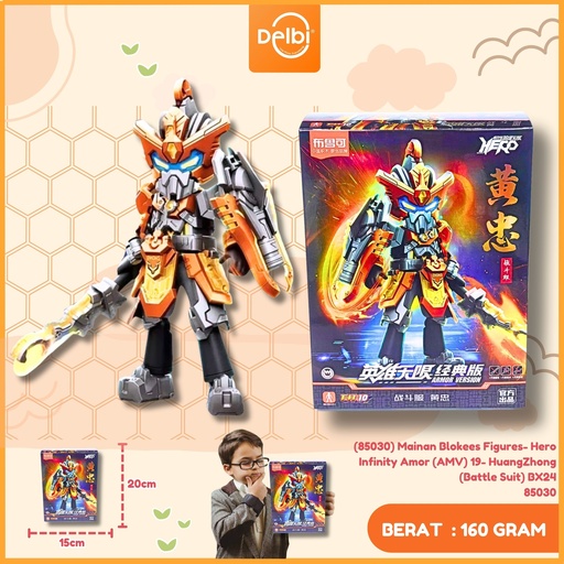 [6972984887288] (85030) Mainan Blokees Figures- Hero Infinity Amor (AMV) 19- HuangZhong (Battle Suit) BX24