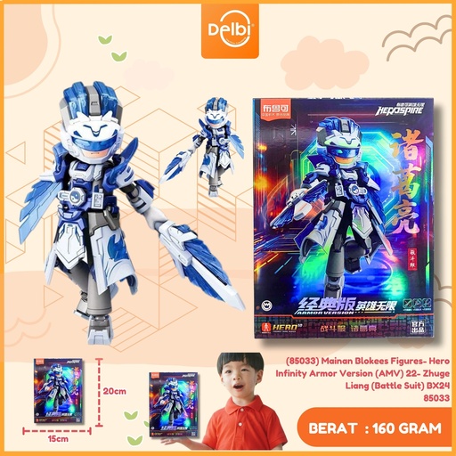 [6972984887516] (85033) Mainan Blokees Figures- Hero Infinity Armor Version (AMV) 22- Zhuge Liang (Battle Suit) BX24