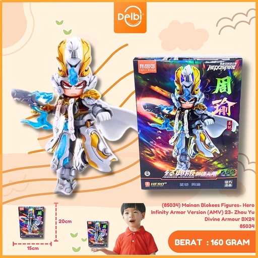 [6972984887523] (85034) Mainan Blokees Figures- Hero Infinity Armor Version (AMV) 23- Zhou Yu Divine Armour BX24
