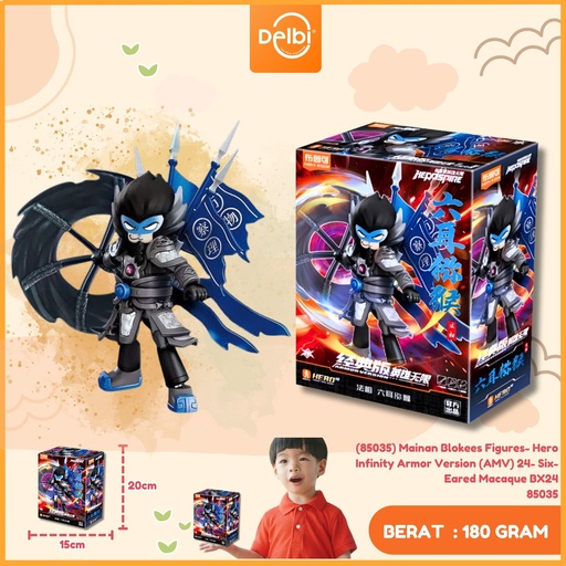 [6972984887530] (85035) Mainan Blokees Figures- Hero Infinity Armor Version (AMV) 24- Six- Eared Macaque BX24