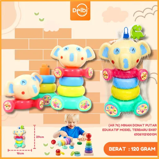 [6936112100134] (AR 76) MINAN DONAT PUTAR EDUKATIF MODEL TERBARU BX87