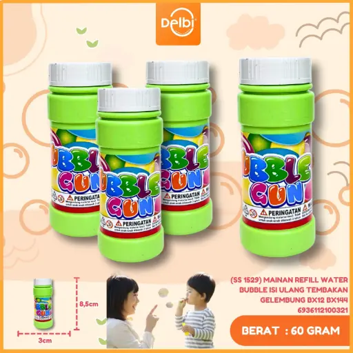 [6936112100321] (SS 1529) MAINAN REFILL WATER BUBBLE ISI ULANG TEMBAKAN GELEMBUNG BX12 BX144 