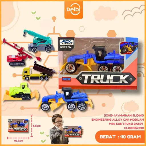 [CL000457840] (KX09-1A) MAINAN SLIDING ENGINEERING ALLOY CAR MOBILAN MINI KONTRUKSI BX504 
