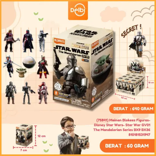 [810181531947] (75841) Mainan Blokees Figures- Disney Star Wars- Star War GV01 The Mandalorian Series BX9 BX36