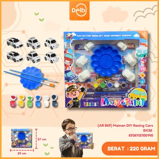 [6936112100140] (AR 869) Mainan DIY Racing Cars BX36 