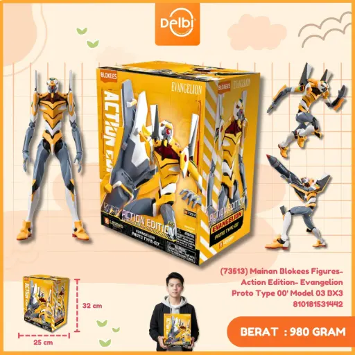 [810181531442] (73513) Mainan Blokees Figures- Action Edition- Evangelion Proto Type 00' Model 03 BX3
