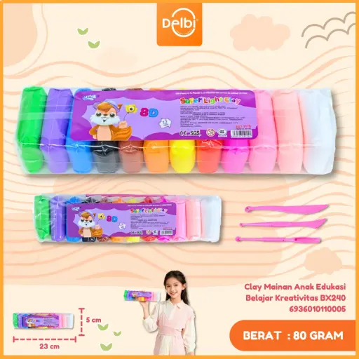[6936010110005] Clay Mainan Anak Edukasi Belajar Kreativitas BX240